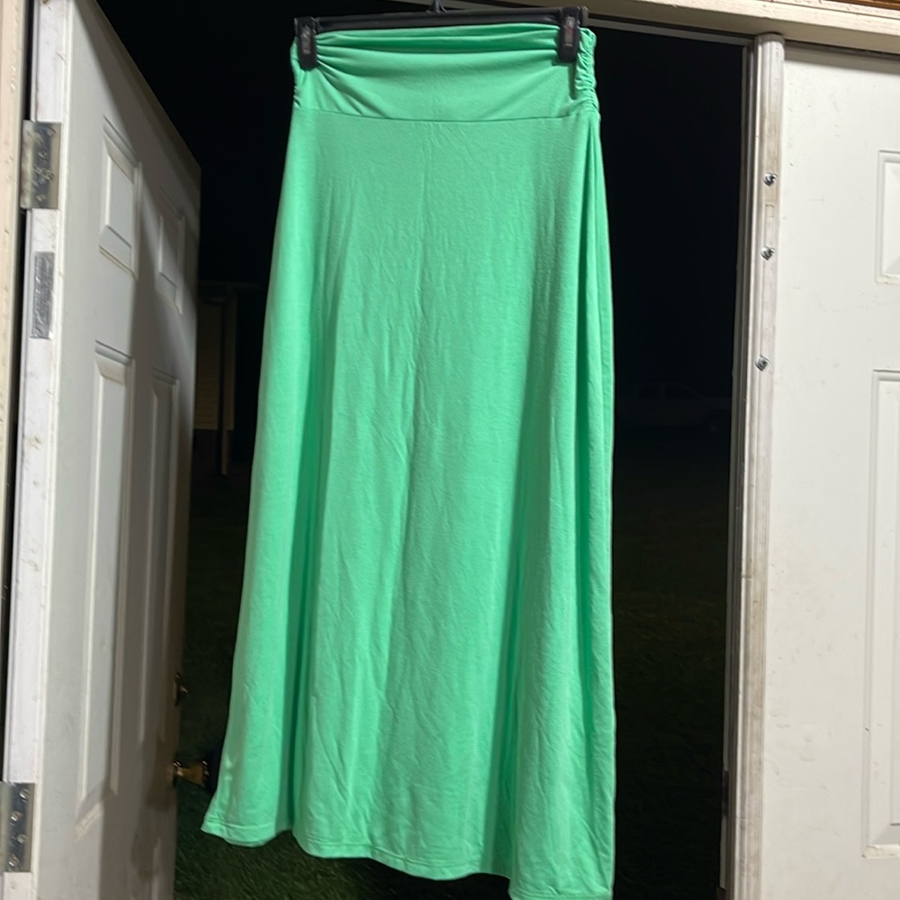 Faded Glory maxi skirt green size small